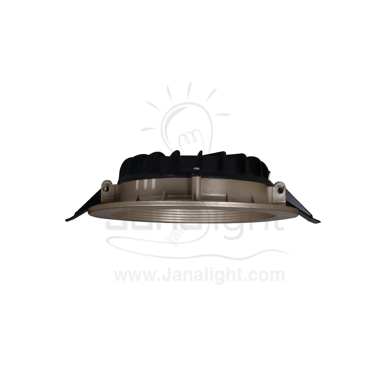 كشاف 15 وات كومبكت وورم حلق شمباني جنى لايت plastic warm compact 15 watt downlight